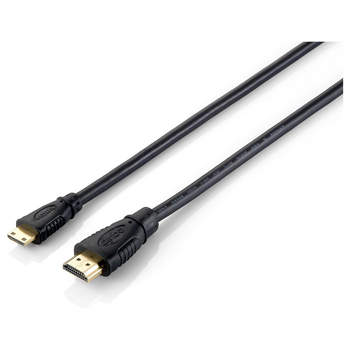 Equip HDMI HS Ethernet 1.4 A-C St/St 2.0m 4K30Hz HDR sw Polybeutel