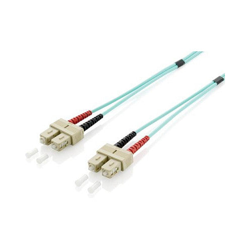 Equip LWL Patchkabel SC->SC 0.50m Multimode Duplex OM3 turq Polybeutel