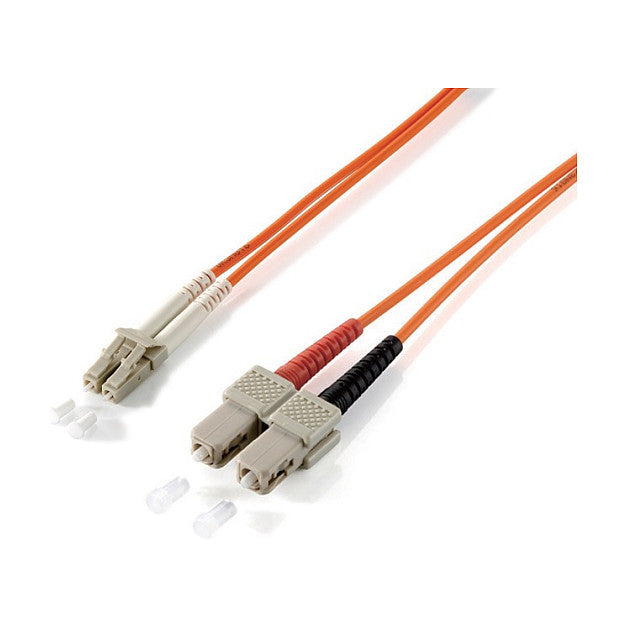 Equip LWL Patchkabel LC->SC 1.00m Multimode Duplex OM1 or Polybeutel