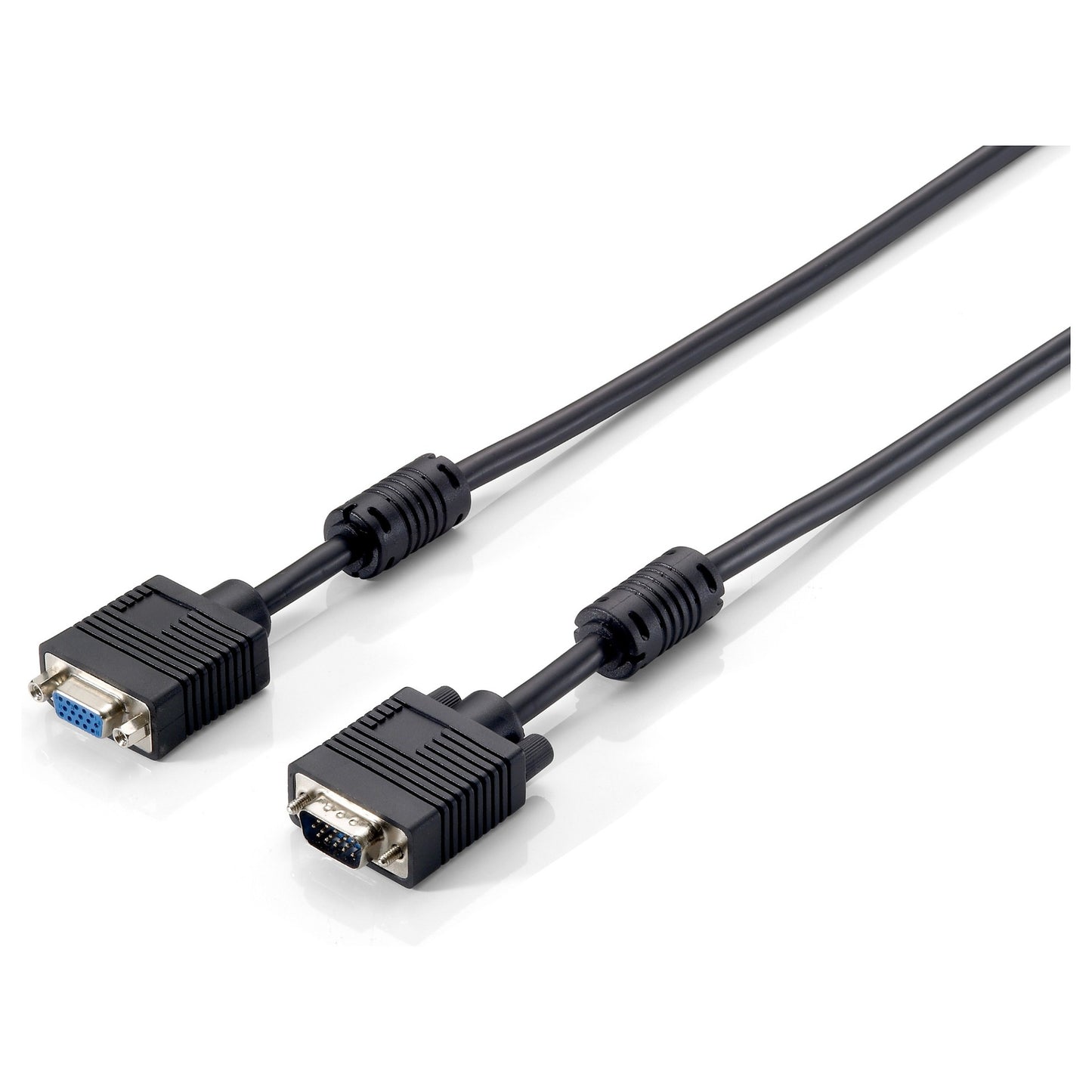 Equip VGA Kabel Verl. HD15 St/Bu 15.00m 1024x 768/60Hz sw Polybeutel