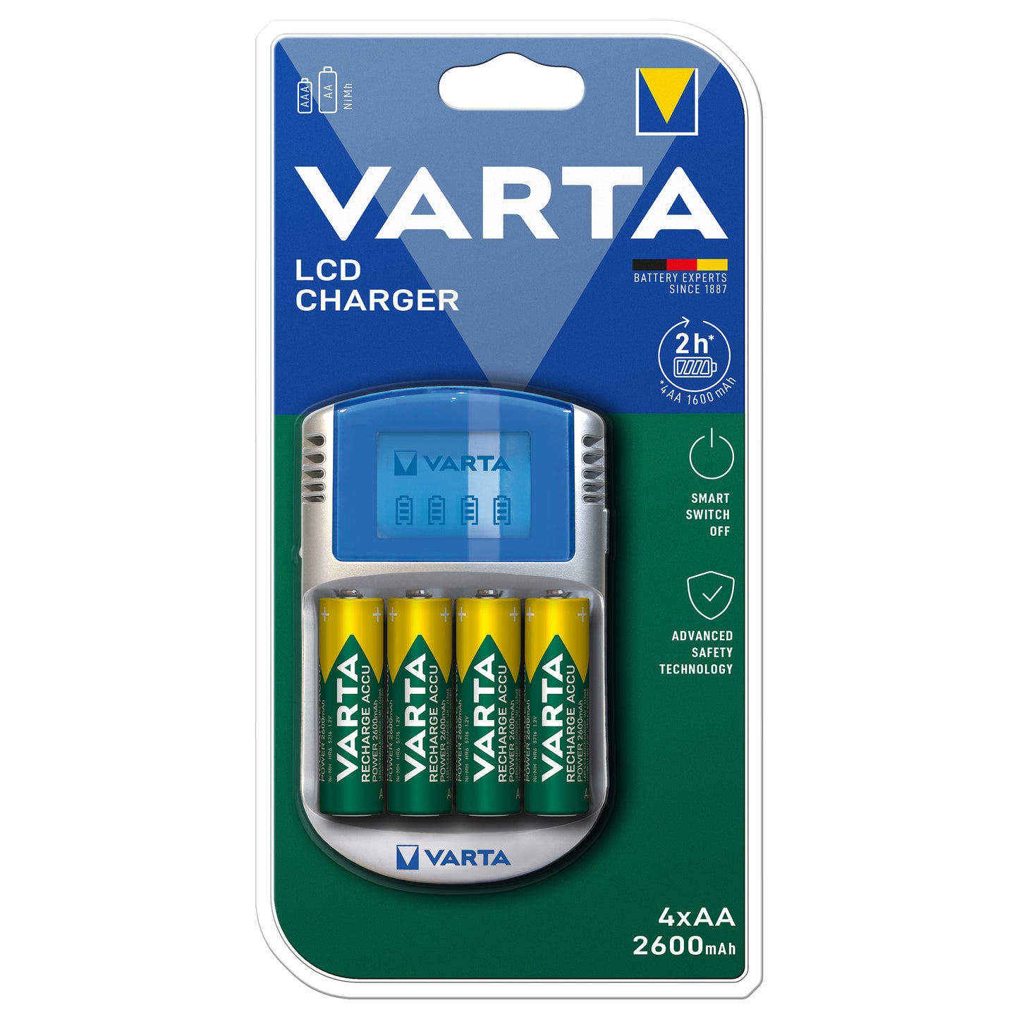 Akku Ladegerät (inkl. Akkus) LCD Charger *Varta*