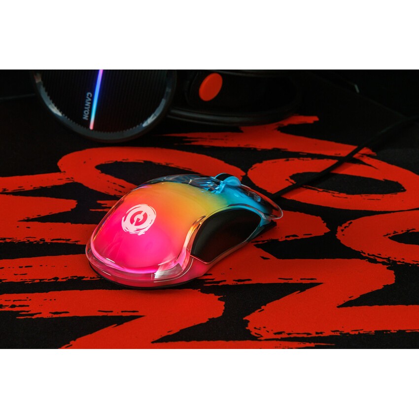 Canyon Gaming Mouse Braver GM-728 12800 DPI/RGB/7 Keys bk retail