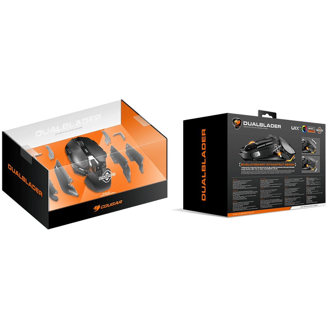 COUGAR Gaming Maus DualBlader. Kabelgebunden. Schwarz
