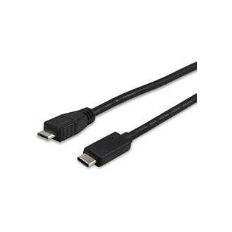 Equip Kabel USB-C 2.0 -> micro B St/St 1.00m schwarz Polybeutel