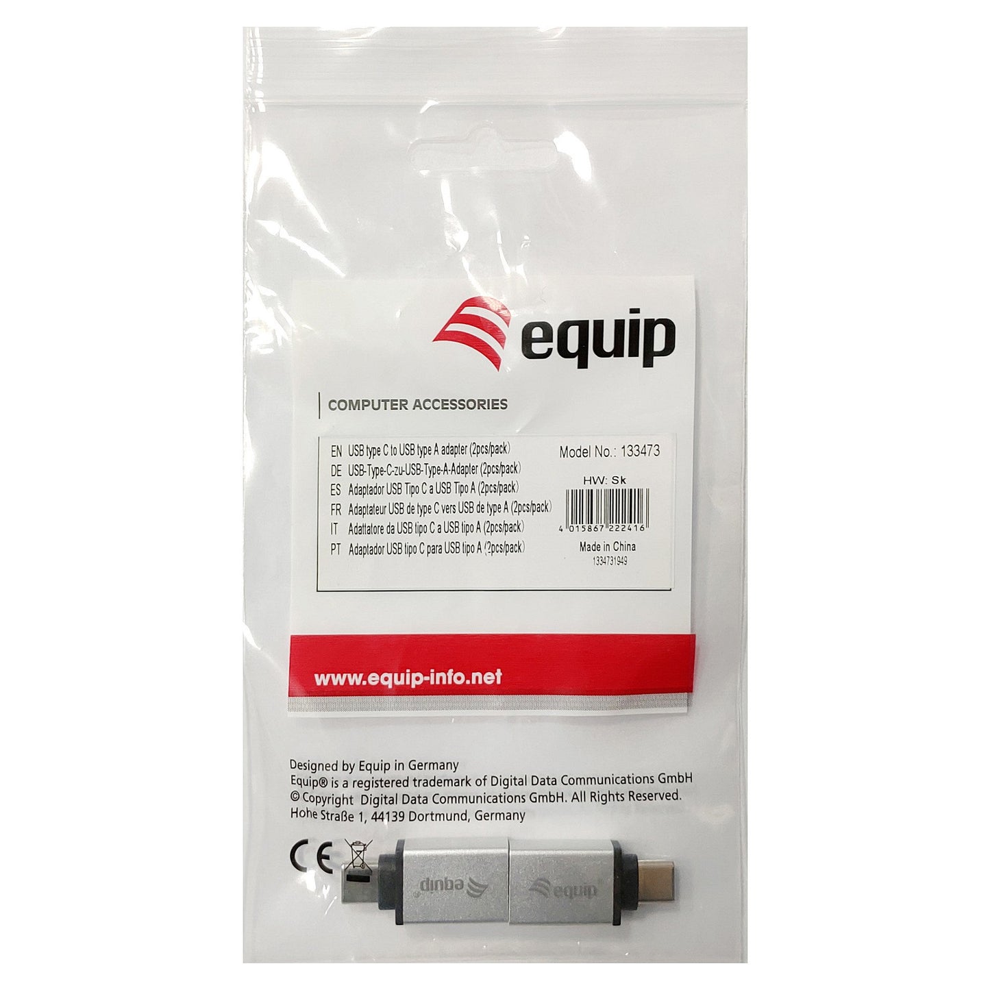 Equip Adapter USB-C -> USB 3.0 2er-Pack si
