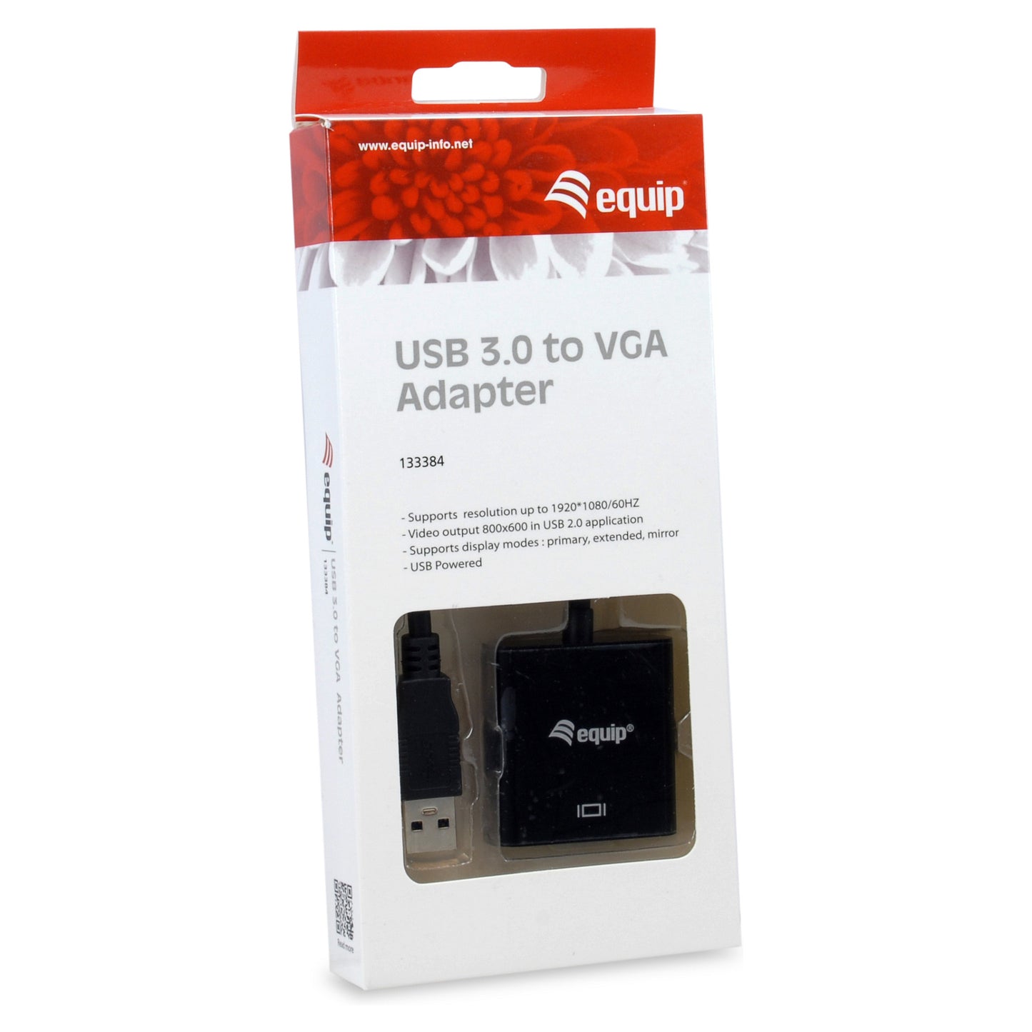 Equip Adapter USB3.0-> VGA HD15 1920x1080/60Hz 0.15m sw