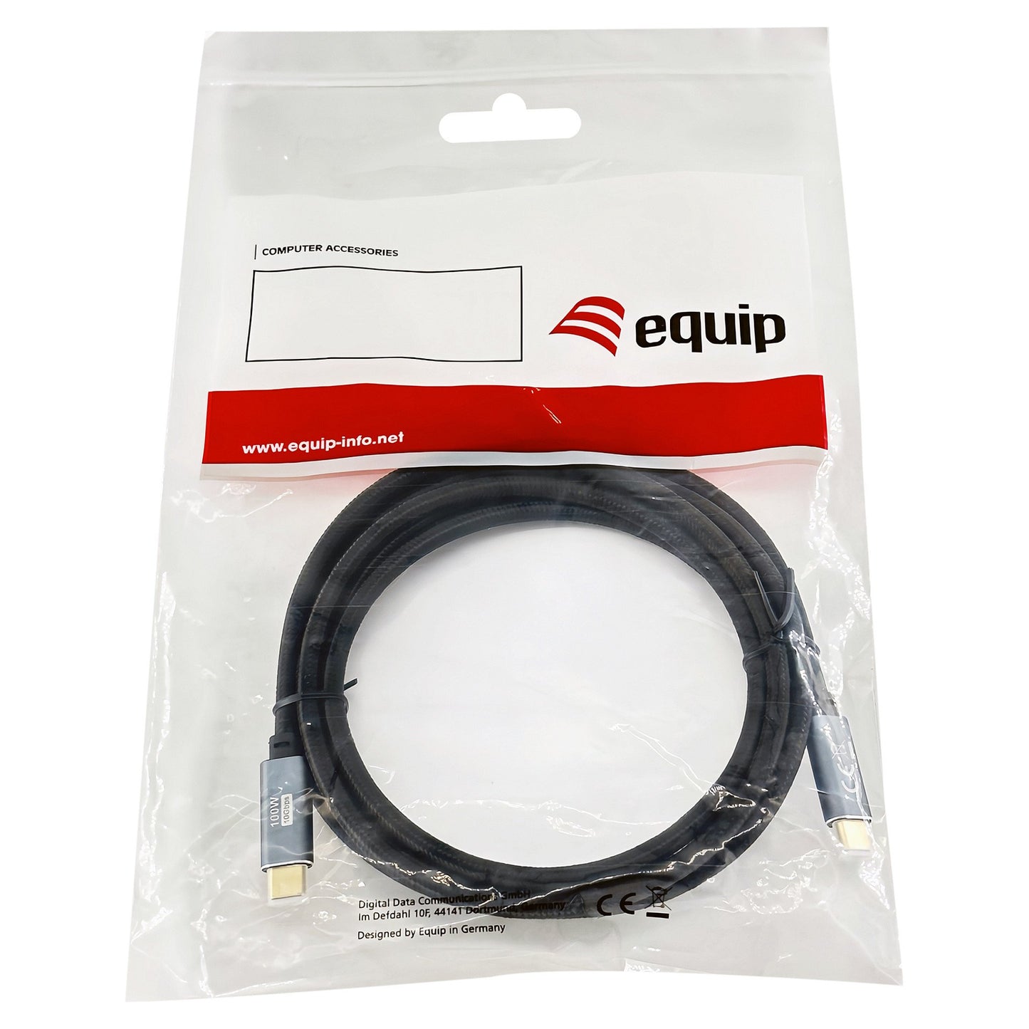 Equip Kabel USB-C 3.2 -> C St/St 2.00m 5A 4K/60Hz sw