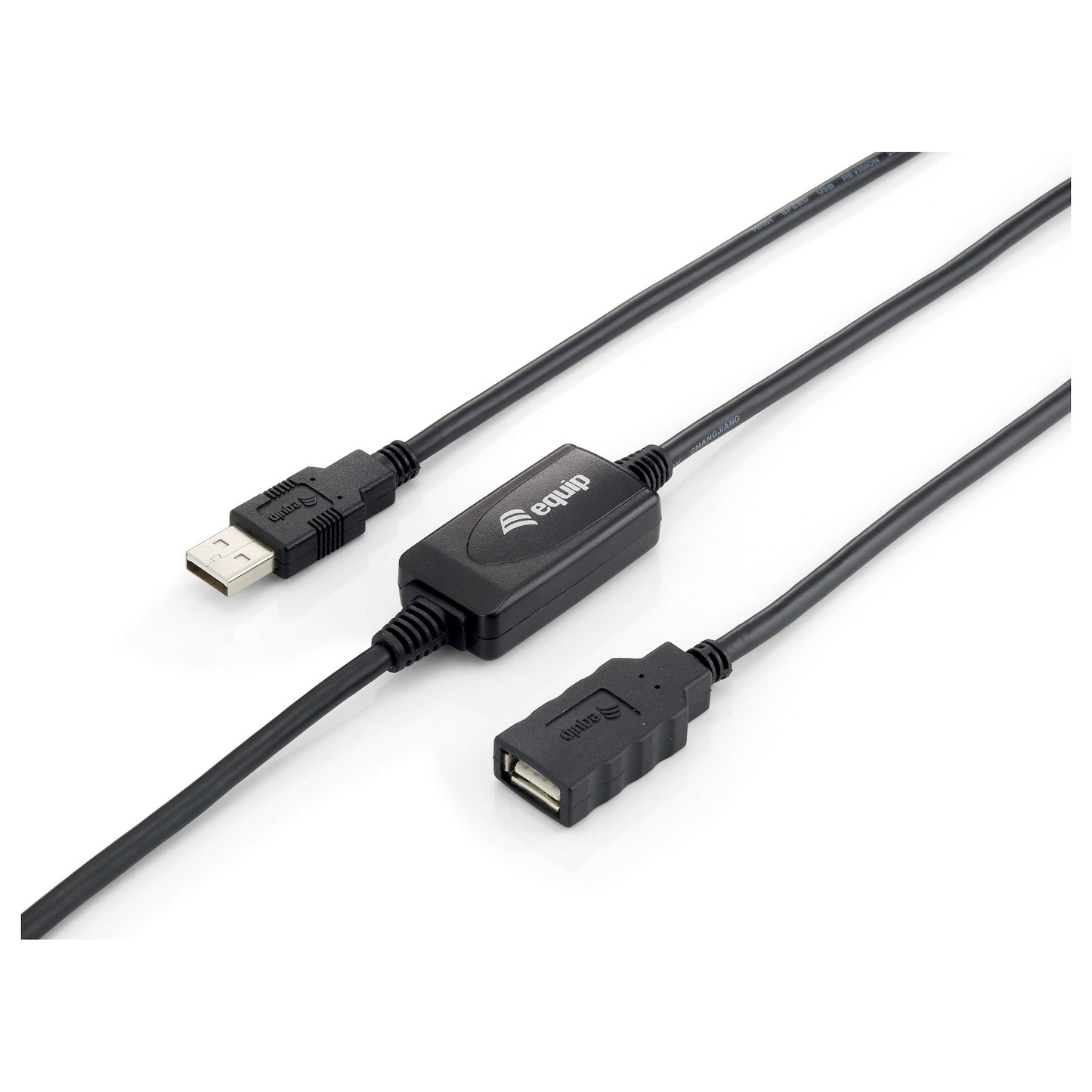 Equip Kabel USB-A 2.0 -> A Verl. St/Bu 10.00m 480Mbps akt.sw