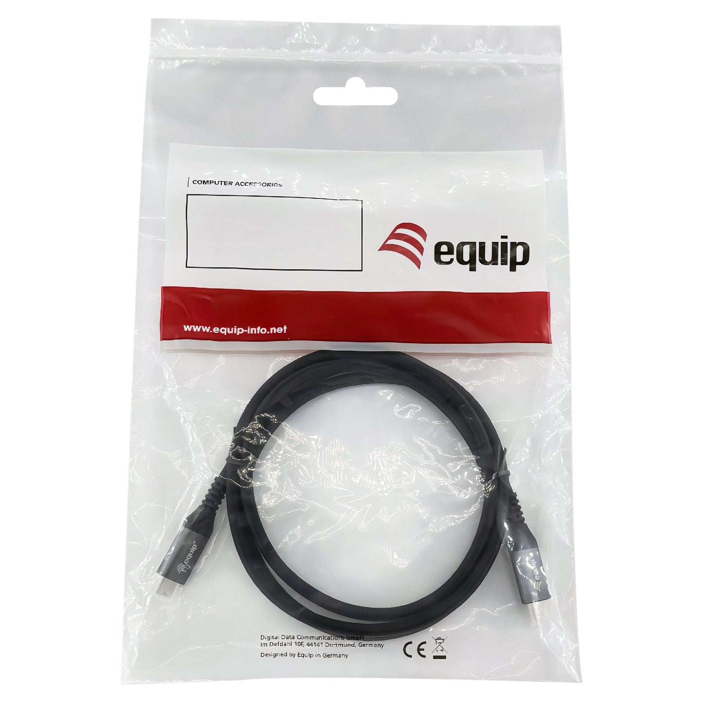 Equip Kabel USB-C 4.0 -> C St/St 2.00m 5A 8K/60Hz sw