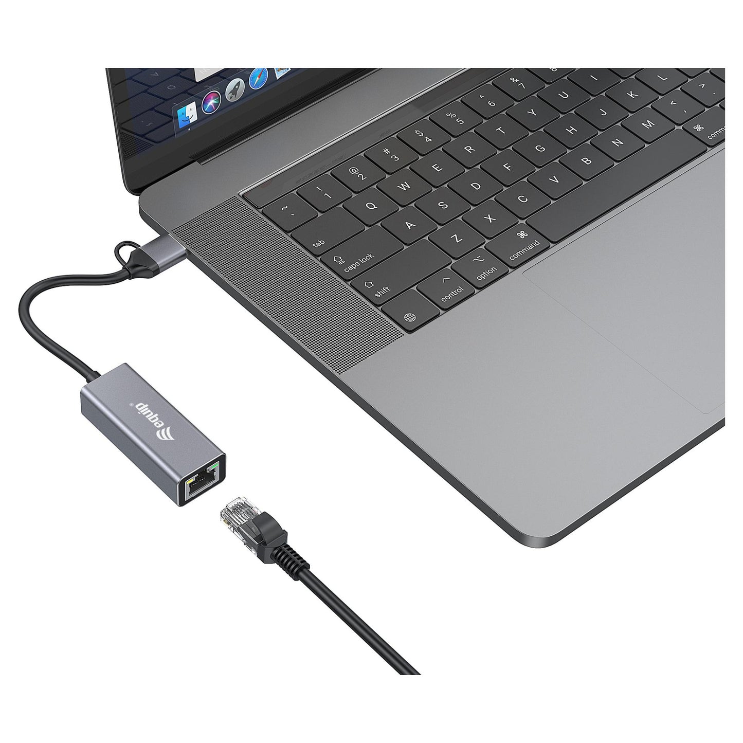 Equip Adapter USB-C -> RJ45 10/100/1000/2500 Mbps + USB-A