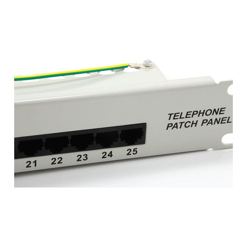 Equip Patchpanel 25x RJ45 Cat3 19" UTP 1HE ISDN hellgrau