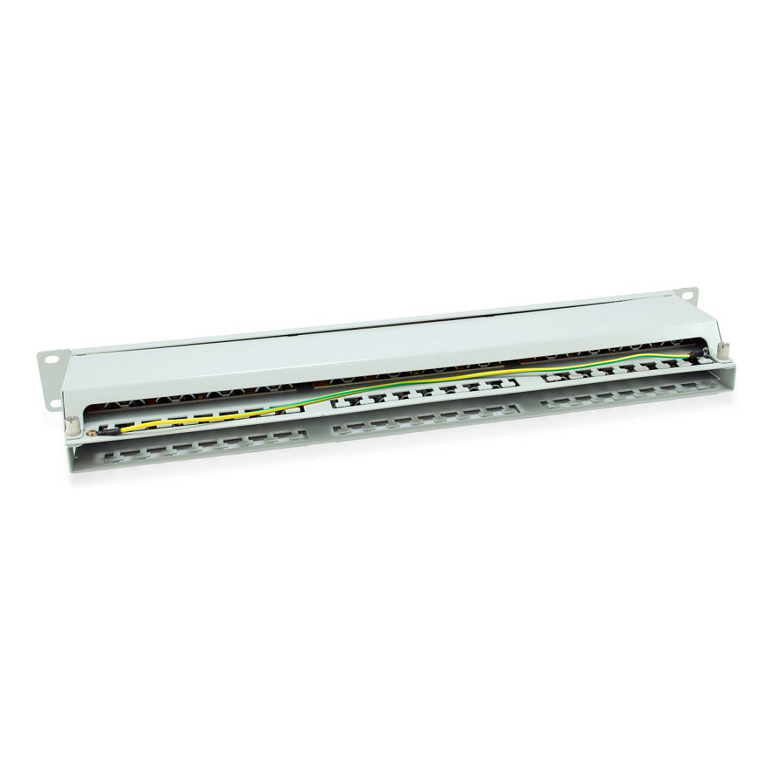 Equip Patchpanel 48x RJ45 Cat6 19" FTP 1HE ISO/IEC hellgrau