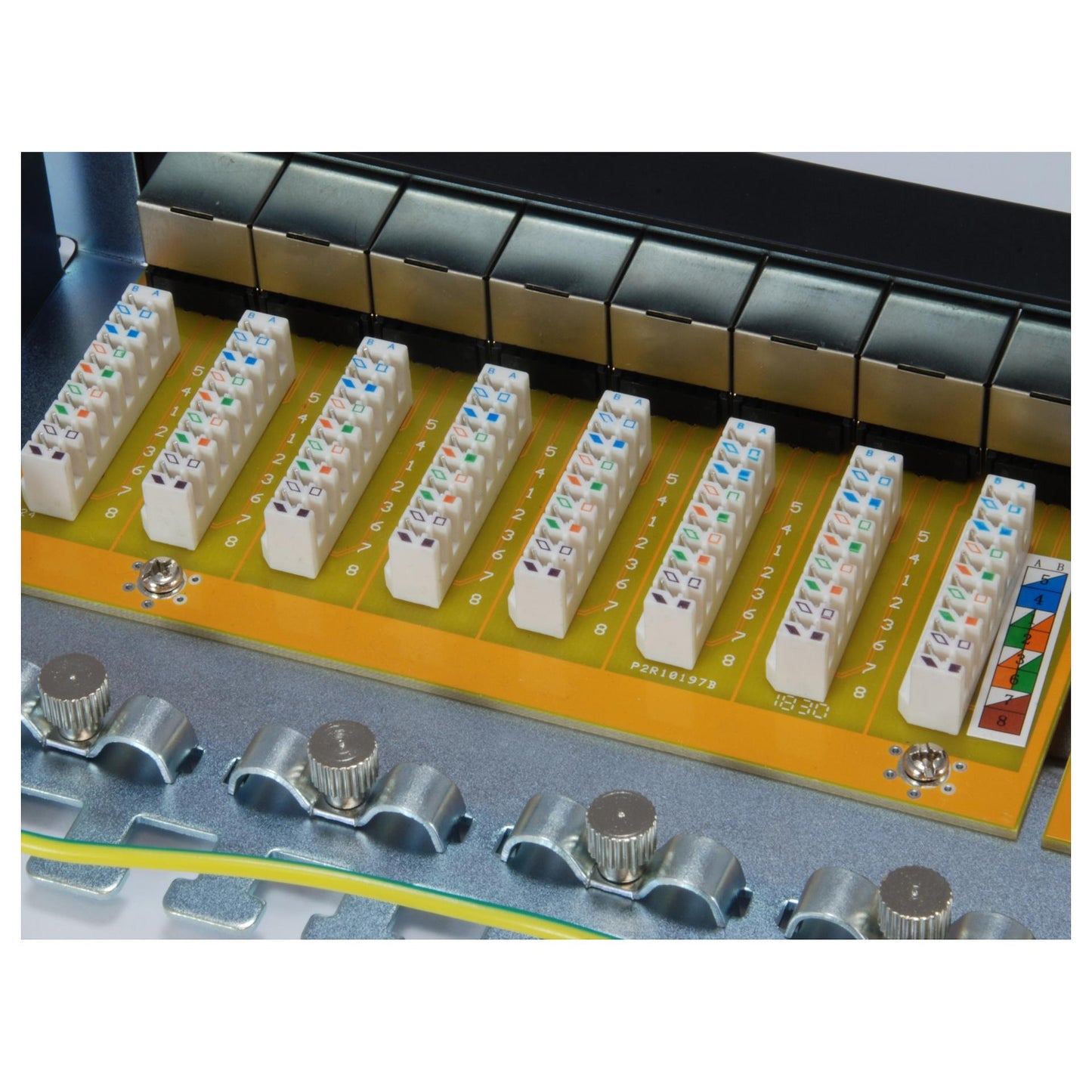 Equip Patchpanel 24x RJ45 Cat6A 19" FTP 1HE ISO/IEC schwarz