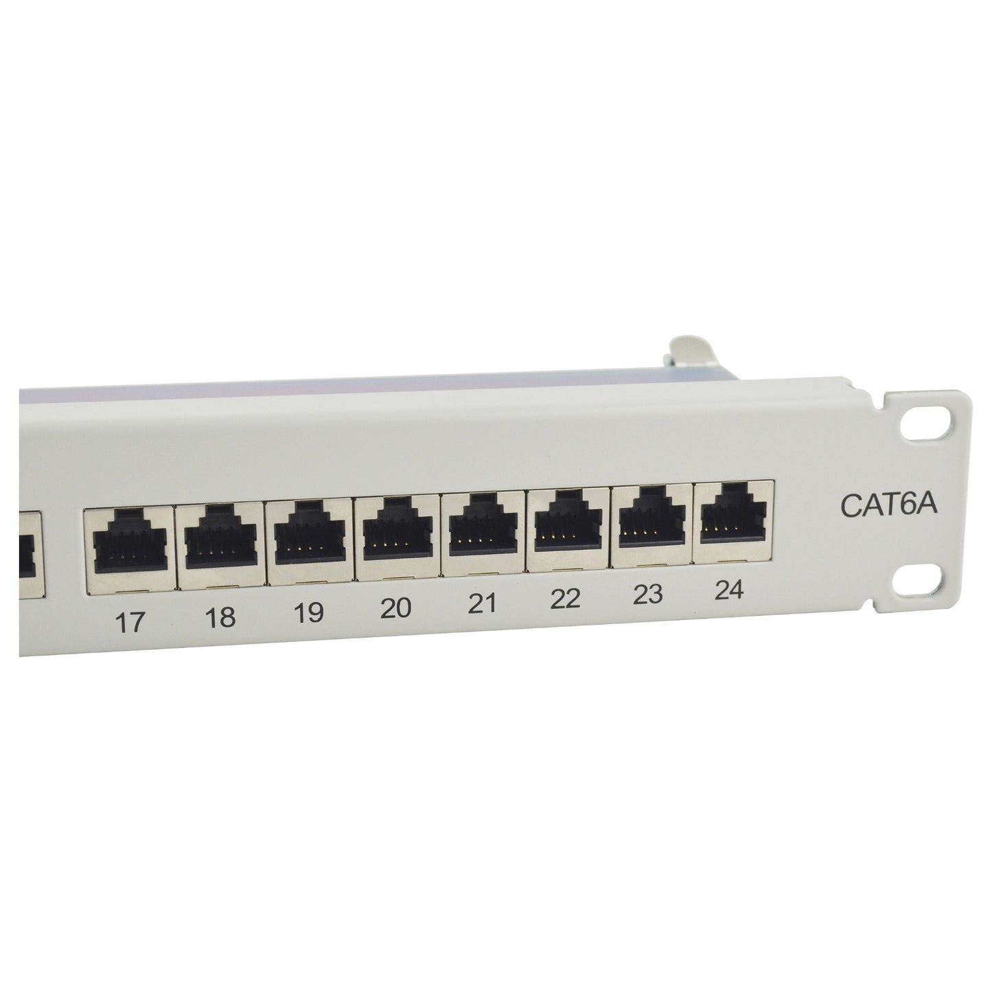 Equip Patchpanel 24x RJ45 Cat6A 19" FTP 1HE ISO/IEC hellgrau