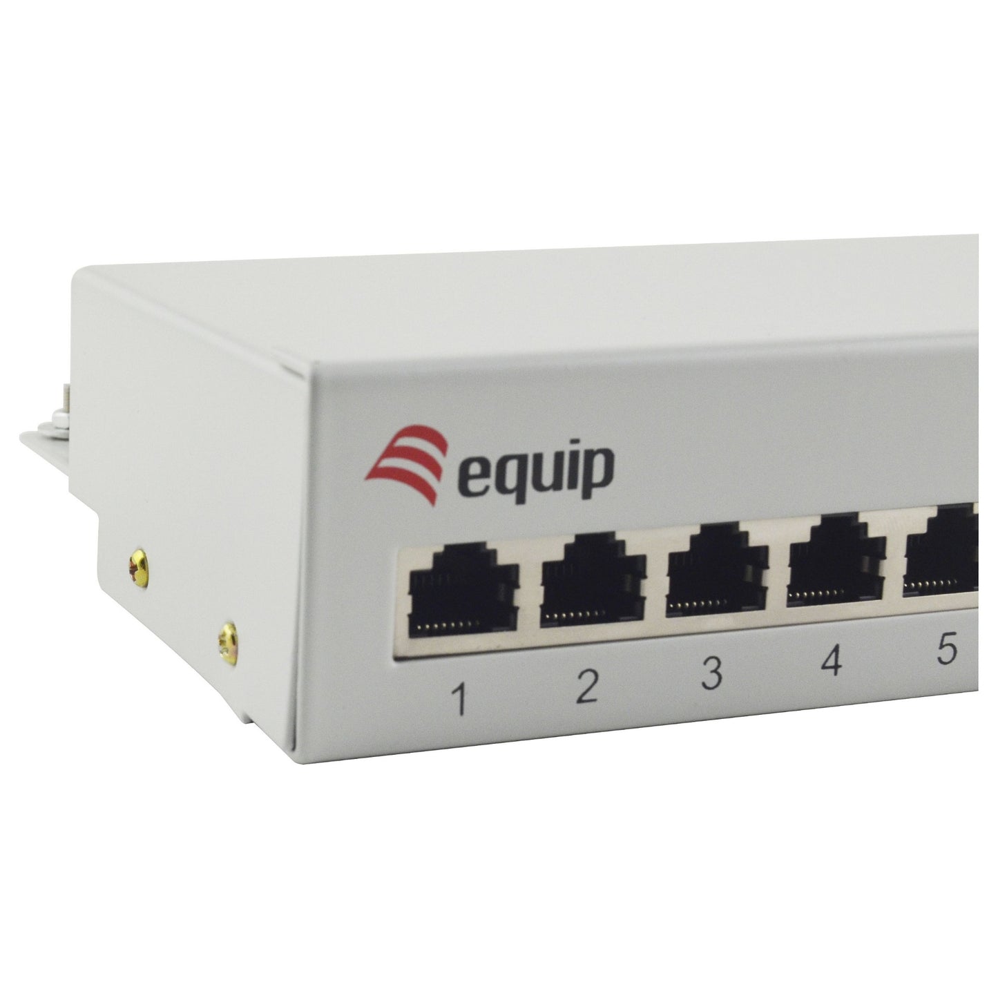 Equip Patchpanel 12x RJ45 Cat6 FTP Desktop ISO/IEC hellgrau