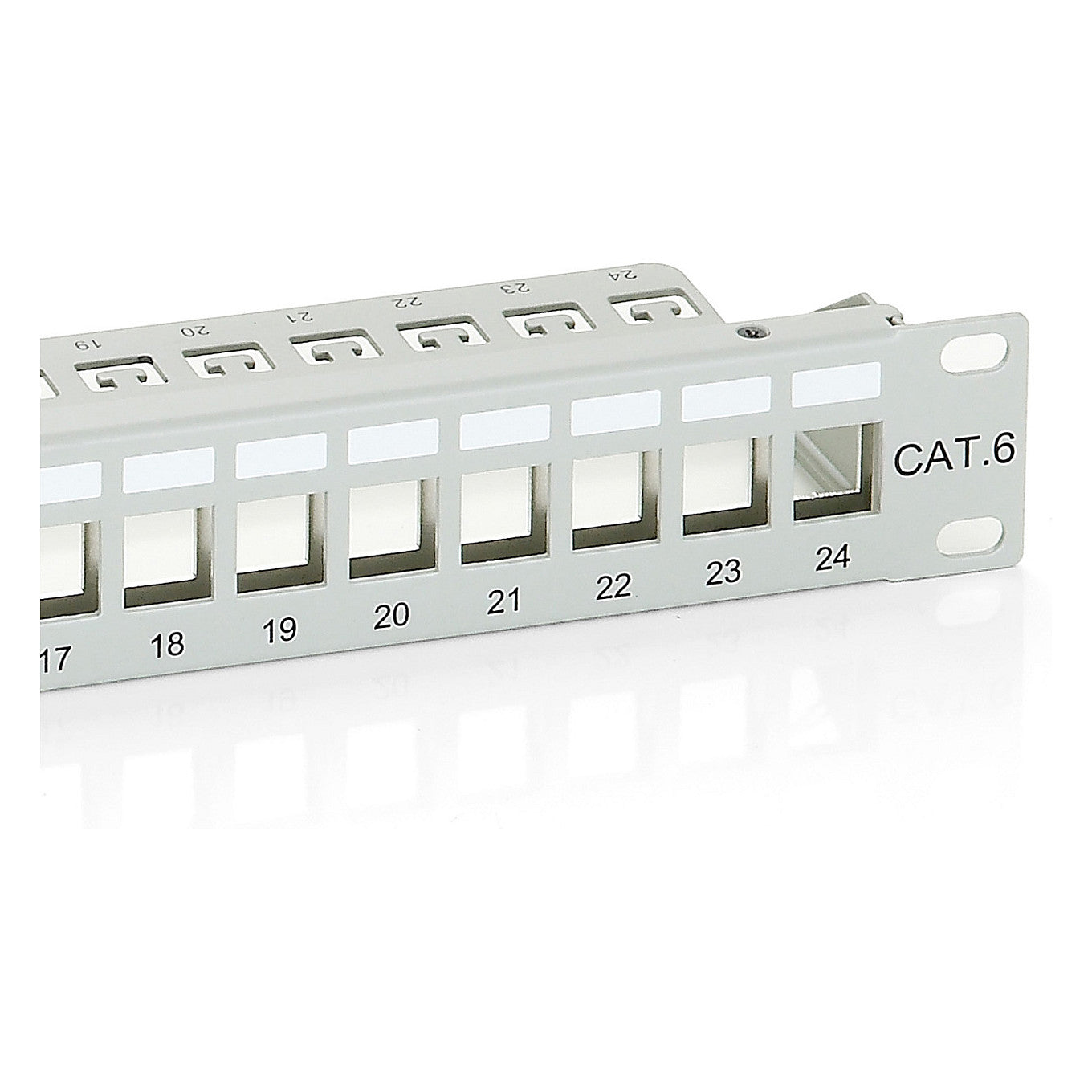 Equip Patchpanel 24x Cat6 19" FTP 1HE Keystone Montage gr