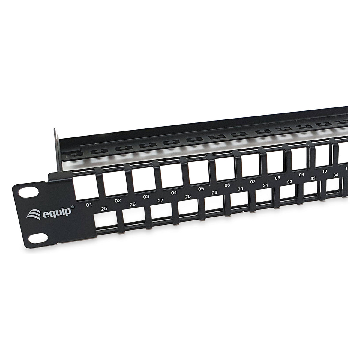 Equip Patchpanel 48x Cat6 19" UTP 1HE Keystone Montage sw