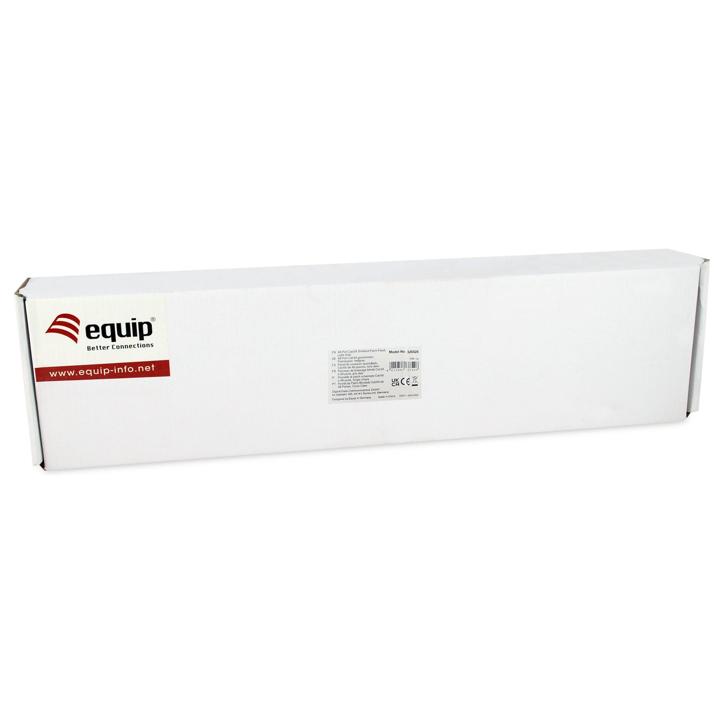 Equip Patchpanel 48x RJ45 Cat6A 19" FTP 1HE Premium hellgrau