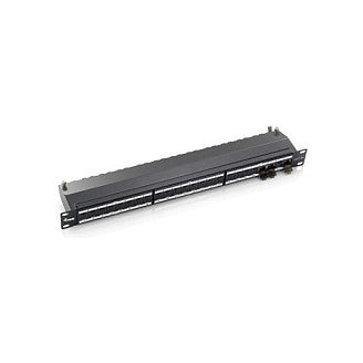 Equip Patchpanel 24x RJ45 Cat6A 19" FTP 1HE Premium hellgrau