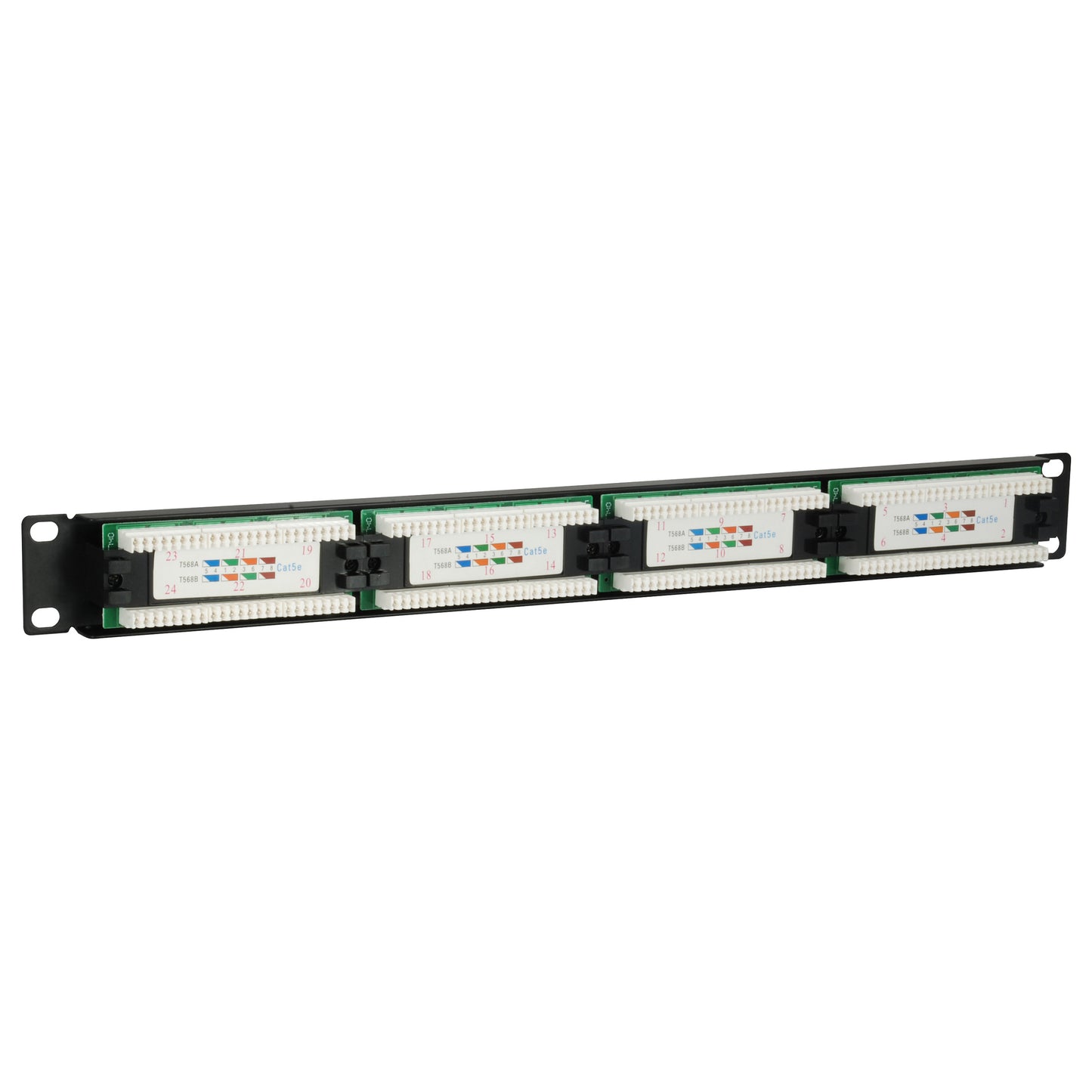 Equip Patchpanel 24x RJ45 Cat5e 19" UTP 1HE schwarz