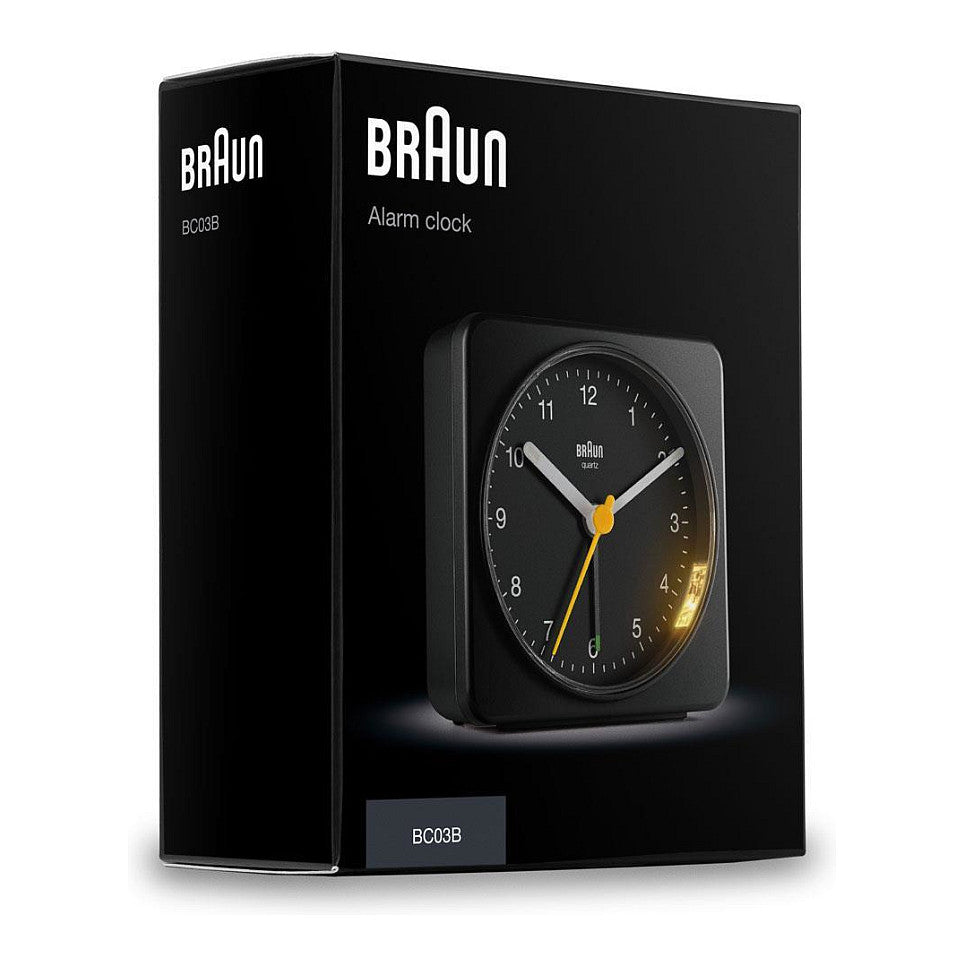Braun BC 03 B Quarzwecker analog schwarz