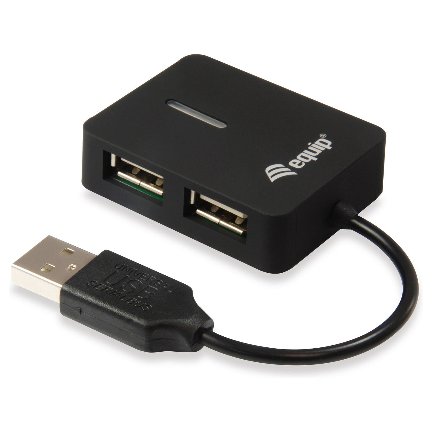 Equip USB-Hub 4-Port 2.0 ->4x2.0 480Mbps o.Netzteil sw