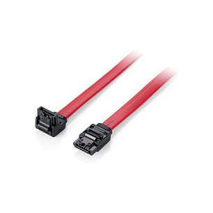 Equip Flachkabel SATA 6Gbps 0.50m m. Metallclip gewinkelt Polybeutel