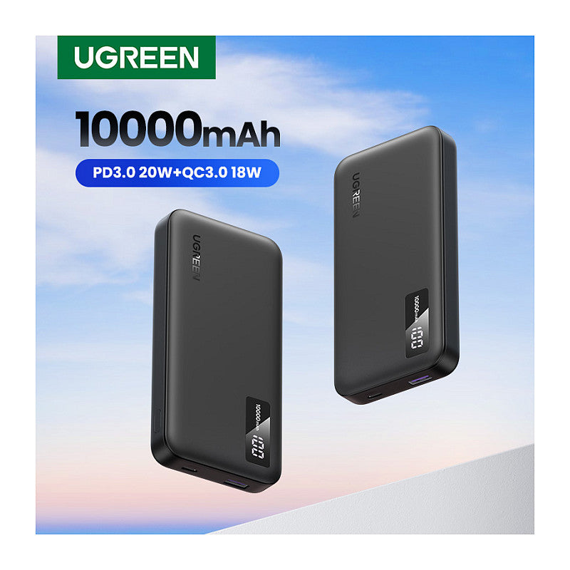 UGREEN 10000mAh Two-way Fast Charging Powerbank Black