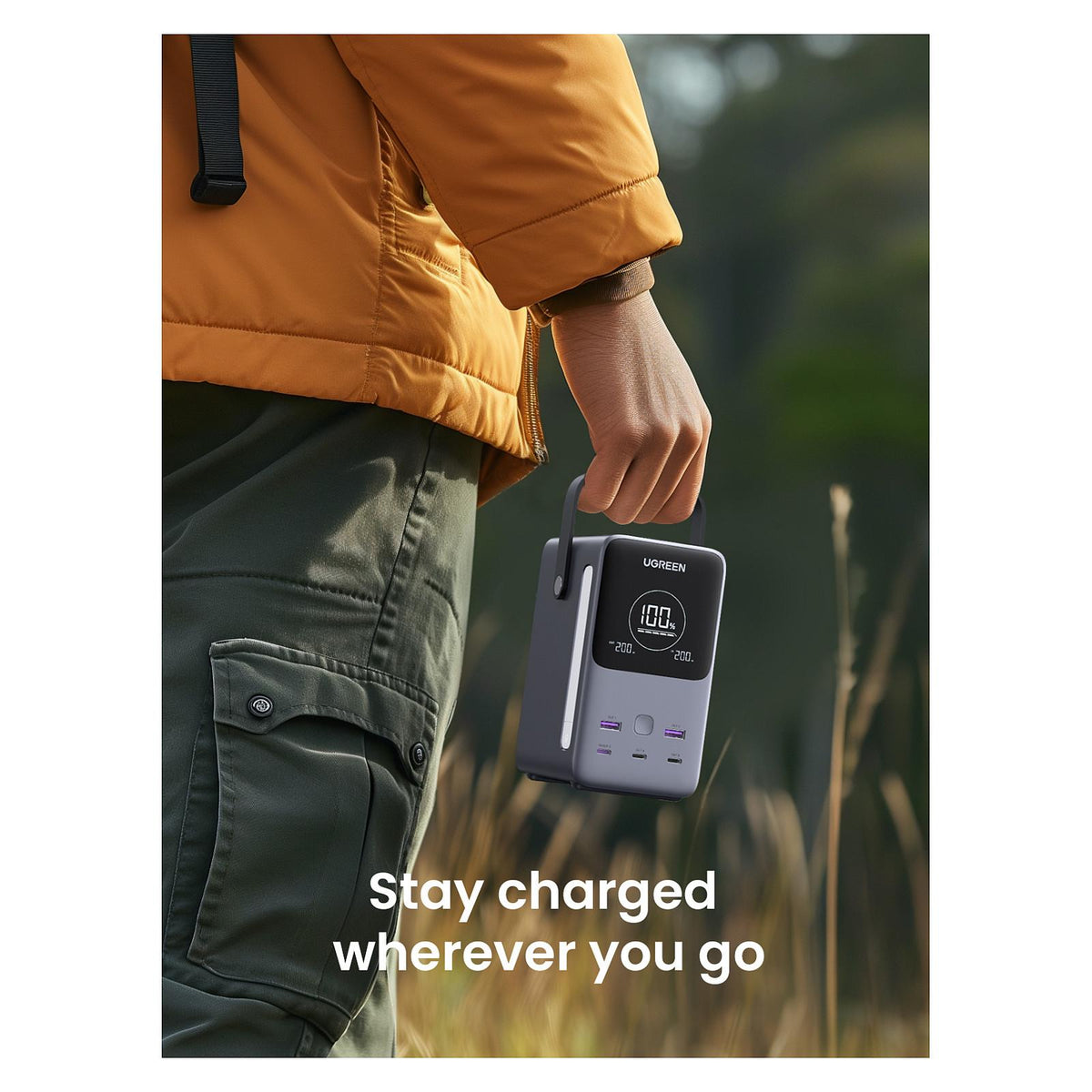 48000mAh 300W Fast Charging Power Bank gray