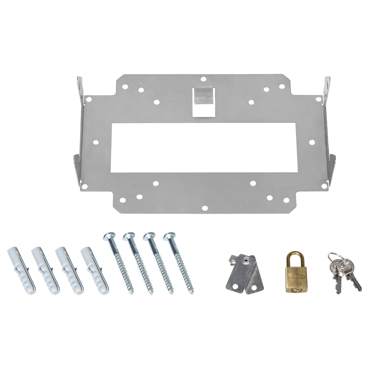 Wall Mount + Lock (LN. Bulk 10) MIT Vorhängeschlösser