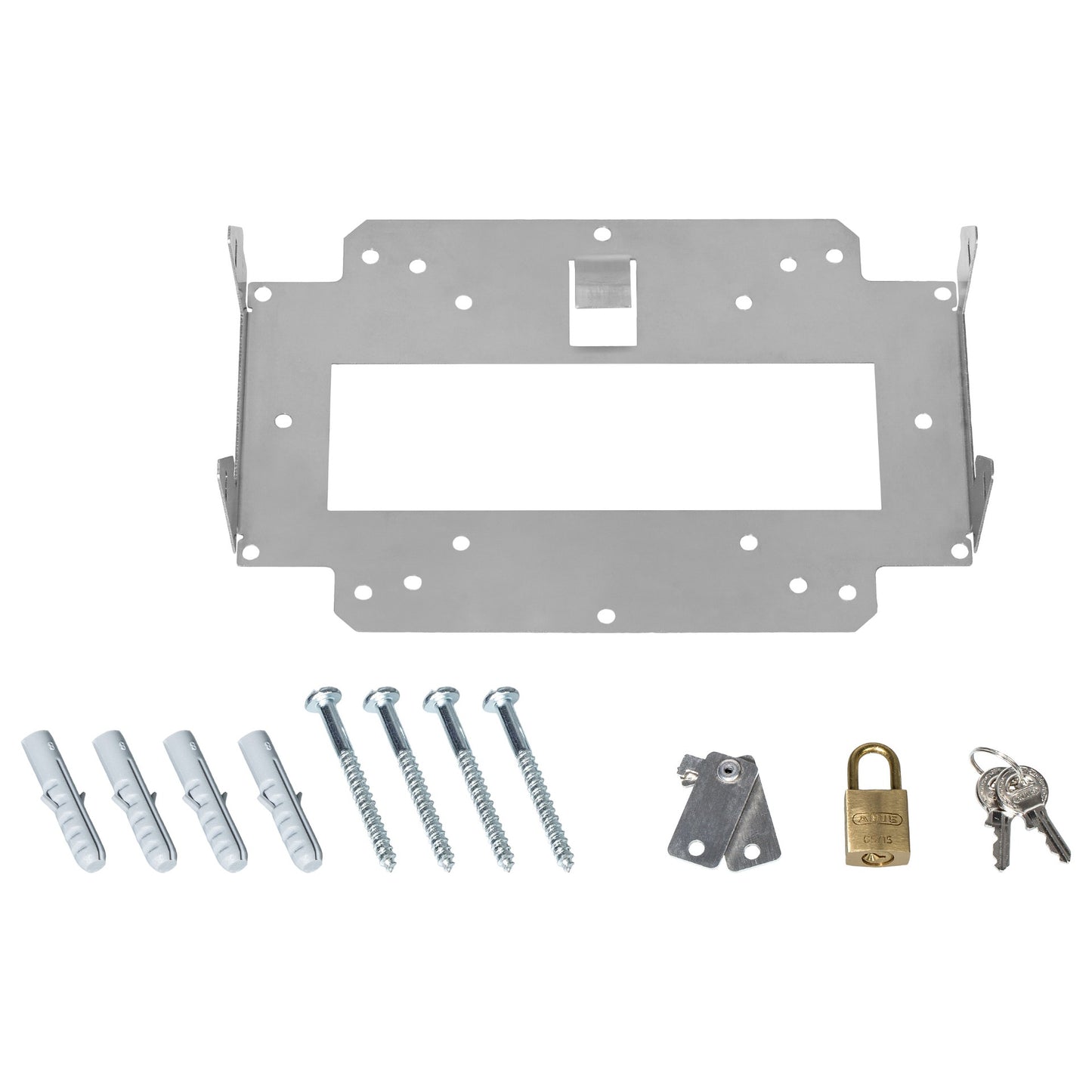 Wall Mount + Lock (LN. Bulk 10) MIT Vorhängeschlösser