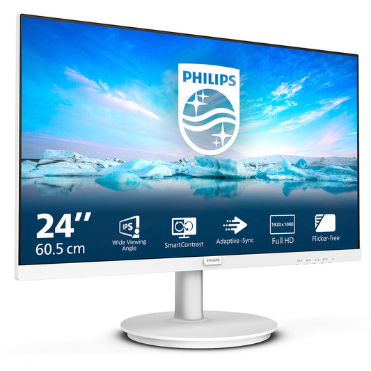 Philips 60.5cm (23.8") 241V8AW 16:09 HDMI IPS 100Hz white retail