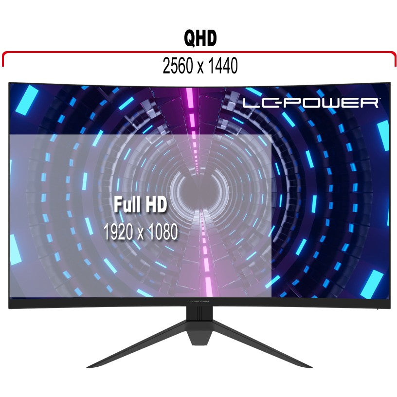 Écran incurvé LC-Power 80,01 cm (31,5") LC-M32-QHD-165-V2