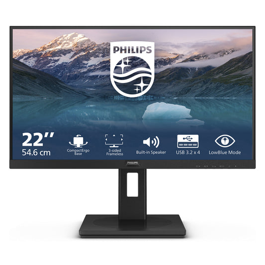 Philips 54.6cm (21.5") 222S9JML 16:09 HDMI+DP Lift black