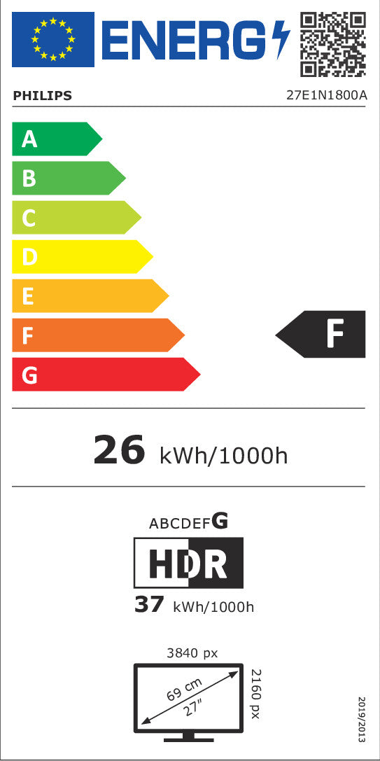 Philips 68.5cm (27.0") 27E1N1800A 16:09 HDMI+DP IPS black