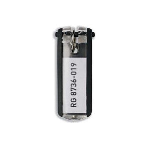 Schlüsselanhänger Key Clip 6 Stück schwarz