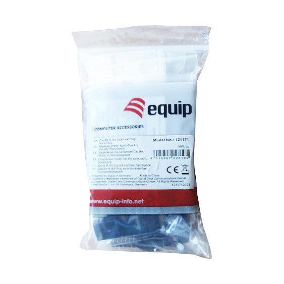 Equip Steckverbinder RJ45 Cat6A 5er Set. geschirmt werk.frei