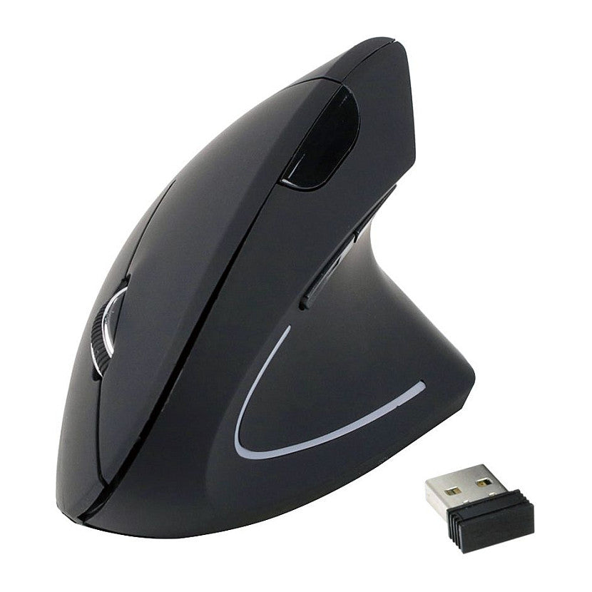 Equip Optische Ergonomic Maus kabellos USB Rechtshänder sw