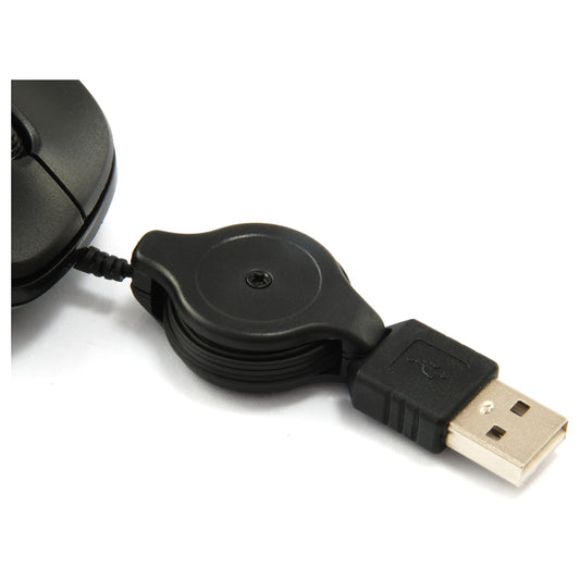 Equip Optische Maus USB Travel Rechts-Linkshänder 0.8m sw