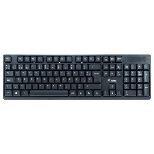 Equip Wireless Tastatur + Maus. Layout spanisch schwarz
