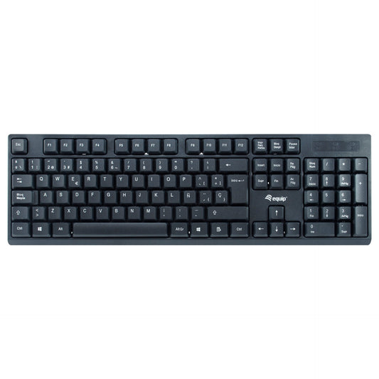 Equip Wireless Tastatur + Maus. Layout spanisch schwarz