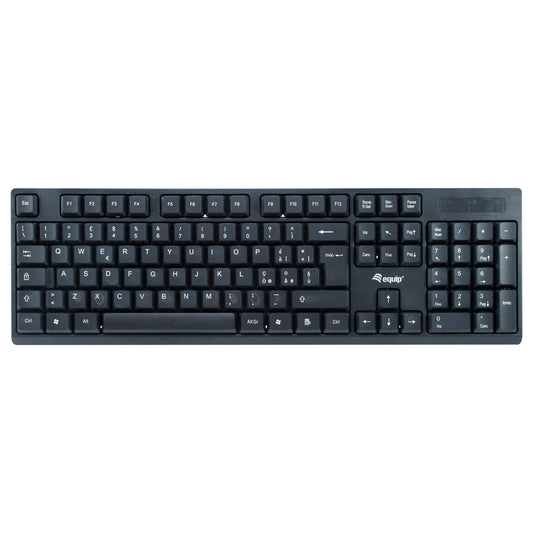 Equip Wireless Tastatur + Maus. Layout italienisch schwarz