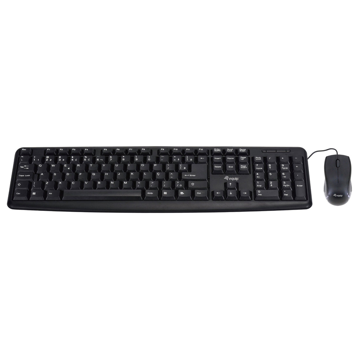 Equip Kabelgebundene Kombi Keyboard+Mouse. schwarz. portugie