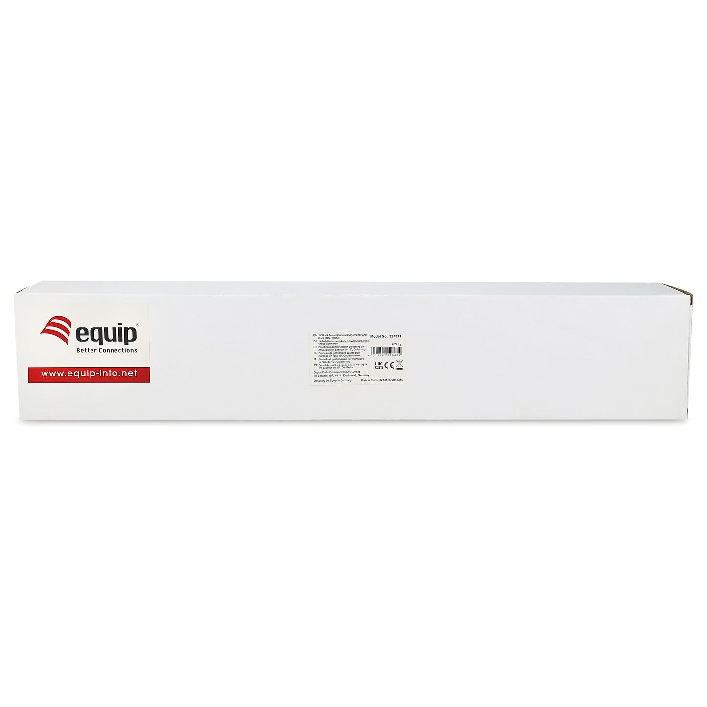 Equip Kabelmanagement Panel 19" 1HE schwarz RAL 9005