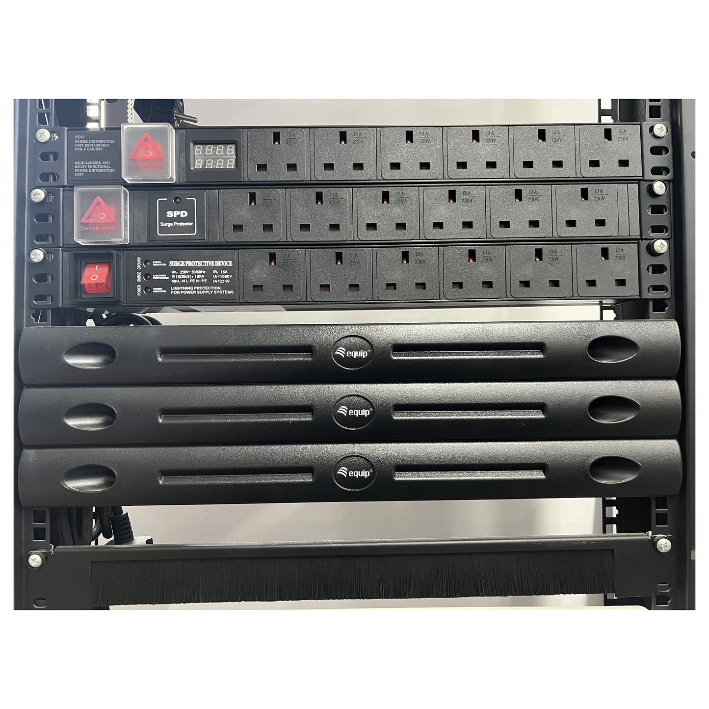 Equip Blindpanel 19" 1U werkzeugfrei schwarz
