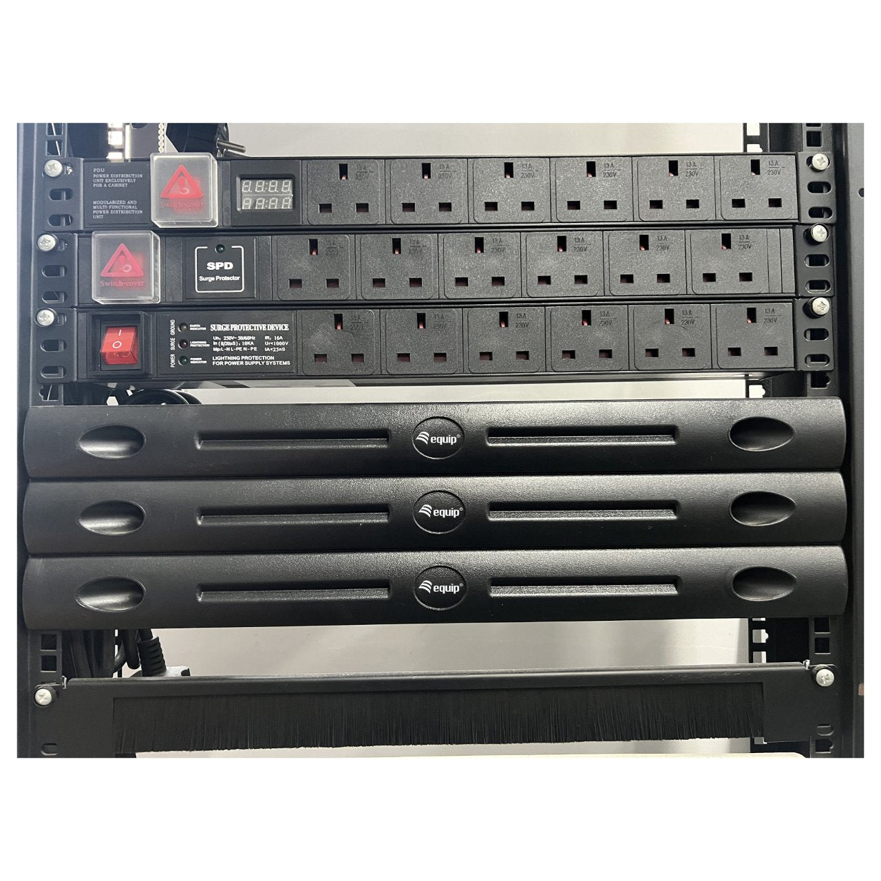 Equip Blindpanel 19" 1U werkzeugfrei schwarz