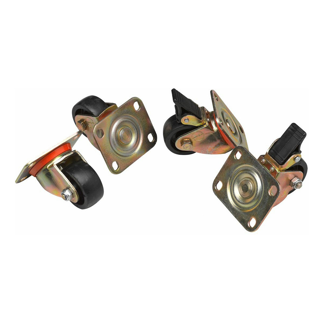 Equip EZW-2 4xRäder für Serverschränke 75mm gold
