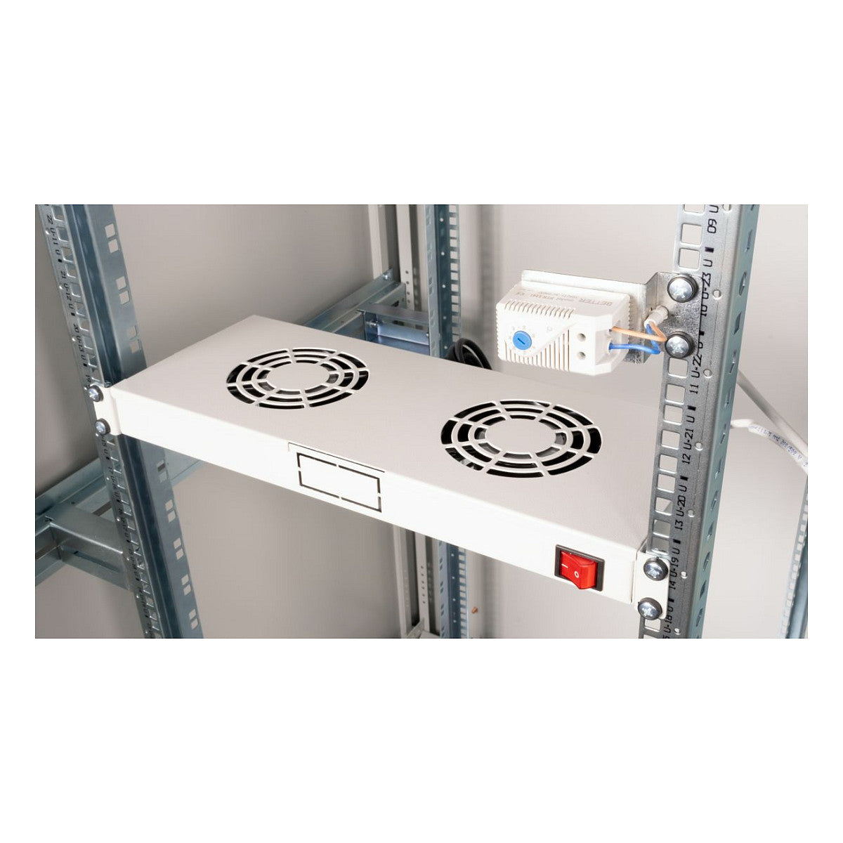 Equip Lüftermodul 19" für Serverschränke. 2xLüfter RAL7035