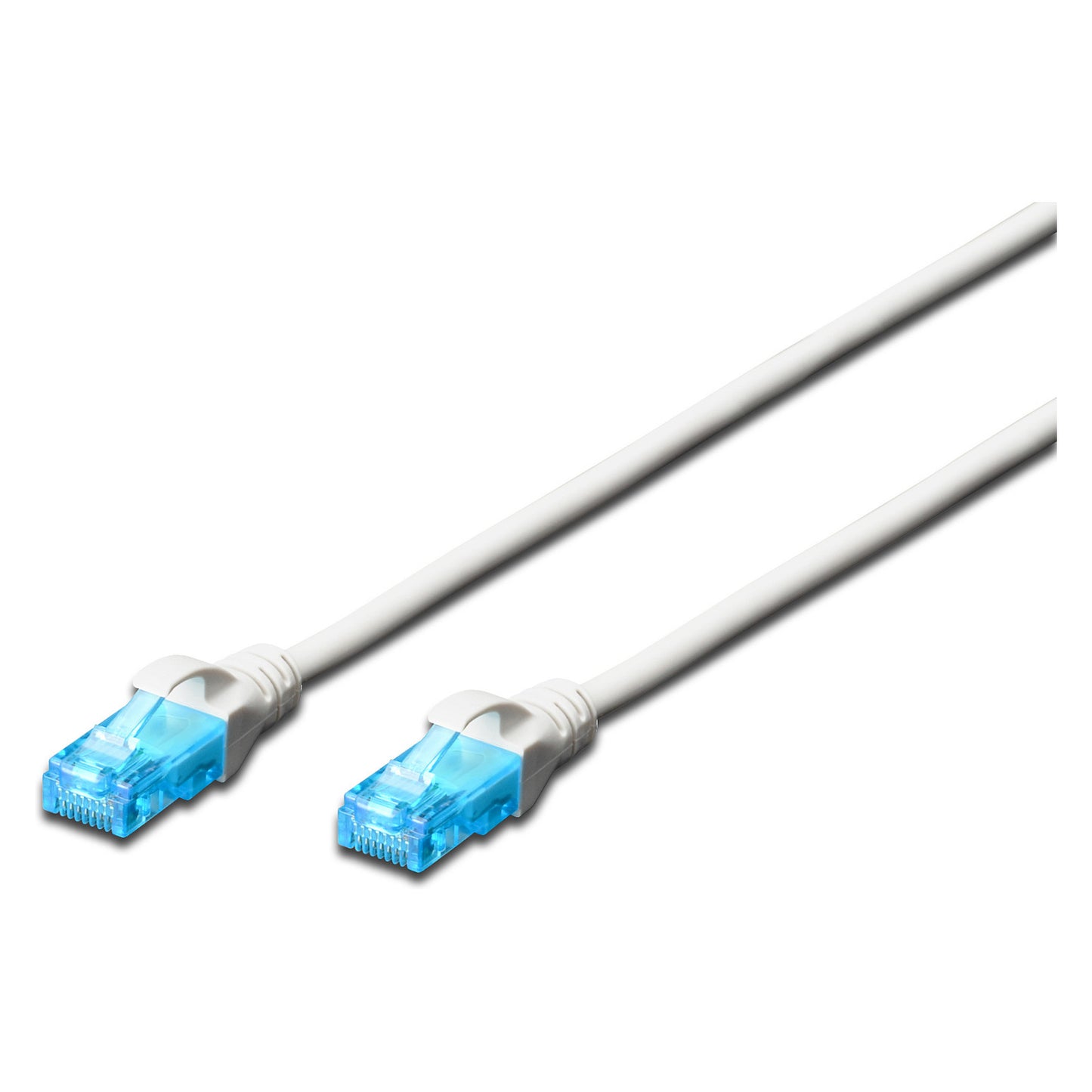 DIGITUS Patchkabel Cat5e U/UTP 2xRJ45 0.50m CCA weiß Hebels. Polybeutel
