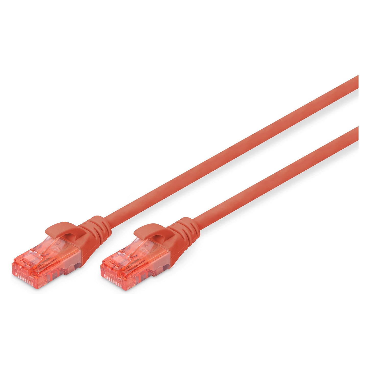 DIGITUS CAT 6 U/UTP Patchkabel - LSZH, 0,25m, rot